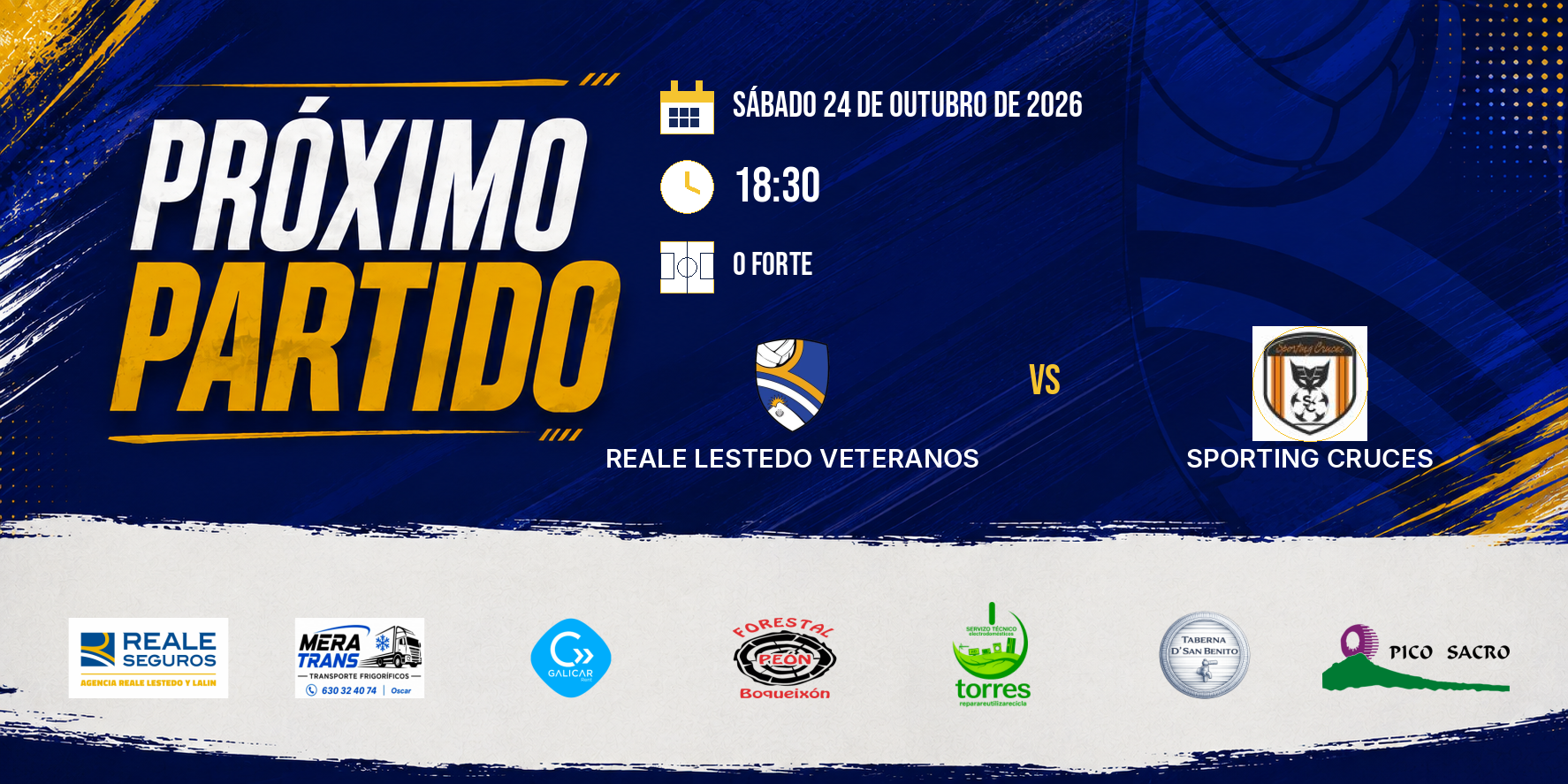 Próximo partido vs SPORTING CRUCES